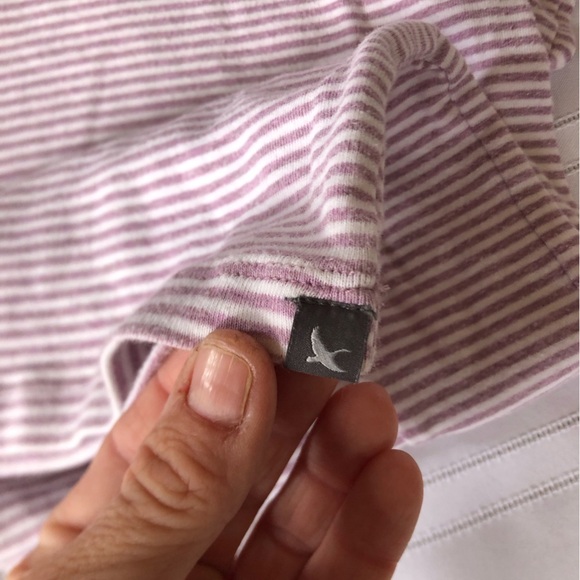 Eddie Bauer Mauve Striped Top - Picture 4 of 11